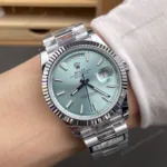 Super Clone Rolex Day-Date Ice blue Dial 228236 40 mm – Swiss SuperClone