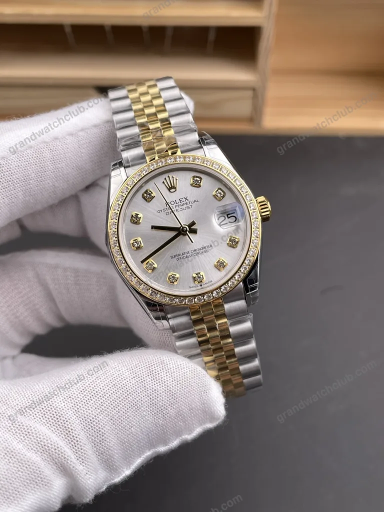Super Clone Rolex Datejust Mother of Pearl Diamond Dial 126283RBR-0009 36 mm – Swiss SuperClone