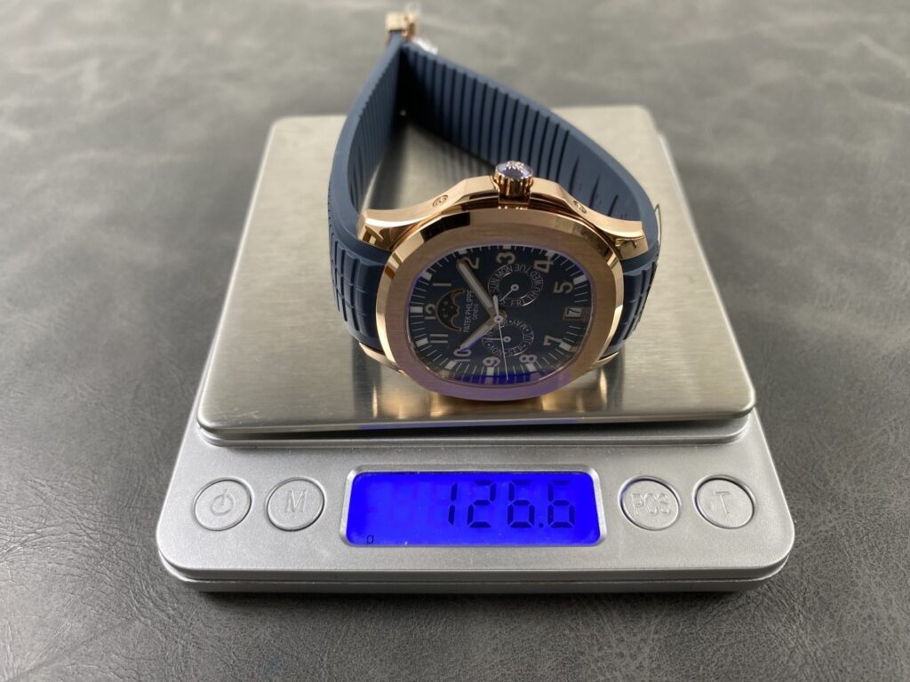 Super Clone Patek Philippe Aquanaut 5261R Moonphase Blue Rose 40mm – Swiss SuperClone