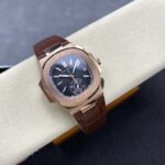 Super Clone Patek Philippe Nautilus Chronograph 5980/1AR-001 40.5mm Black Dial — view 9
