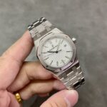 Super Clone Audemars Piguet Royal Oak 37mm 15450ST.OO White Dial Steel — view 9