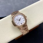 Super Clone Patek Philippe Nautilus 7118/1R-001 35.2mm White Dial Rose Gold — view 9