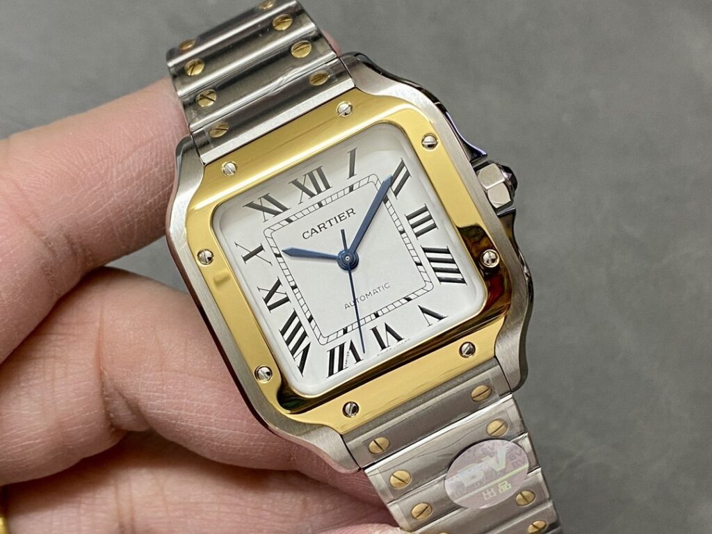 Super Clone Cartier Santos De Cartier Two Tone W2SA0006 35.5mm — view 10