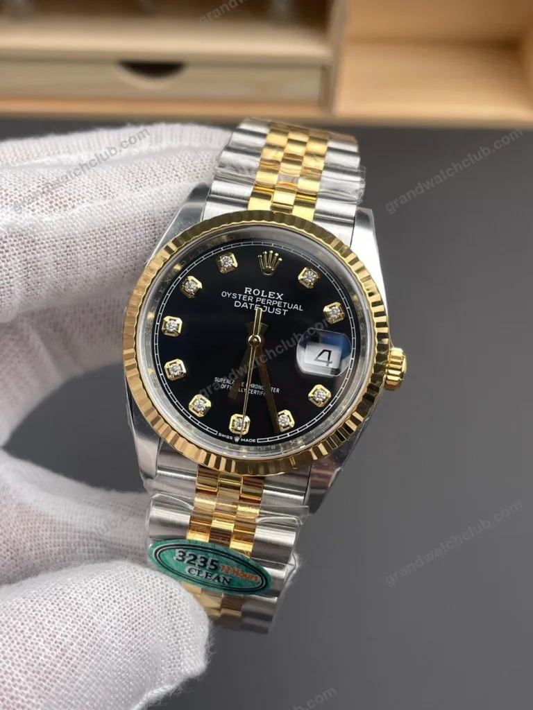 Super Clone Rolex Datejust Black Diamond Dial 126333-0006 41 mm – Swiss SuperClone