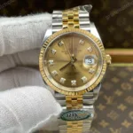 Super Clone Rolex Datejust Champagne Diamond Dial 126333-0012 41 mm – Swiss SuperClone