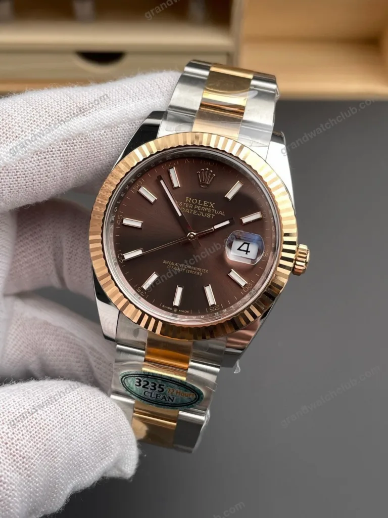 Super Clone Rolex Datejust Chocolate Dial 126331 Oyster 41 mm – Swiss SuperClone