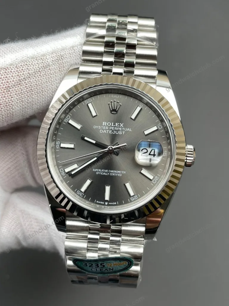 Super Clone Rolex Datejust Rhodium Dial 126334 Jubilee 41 mm – Swiss SuperClone