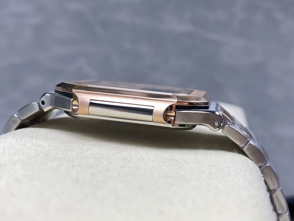 Super Clone Patek Philippe Cubitus 5821/1AR-001 45mm White Dial — case and bezel