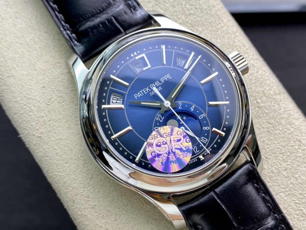 Super Clone Patek Philippe Complications 5205G-013 40mm Blue Dial Steel – Swiss SuperClone