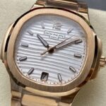 Super Clone Patek Philippe Nautilus 7118/1R-001 35.2mm White Dial Rose Gold — view 10