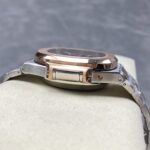 Super Clone Patek Philippe Nautilus Chronograph 5980/1AR-001 40.5mm Blue Dial Rose Gold Demi — case and bezel