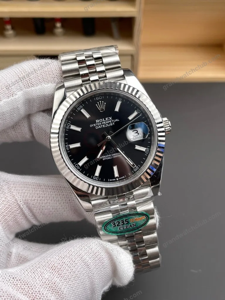 Super Clone Rolex Datejust Black Dial 126334-0018 41 mm – Swiss SuperClone