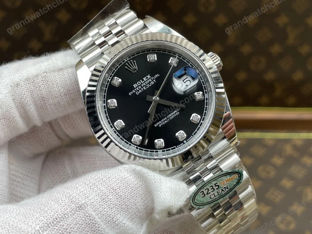 Super Clone Rolex Datejust Black Diamond Dial 126334-0012 41 mm – Swiss SuperClone