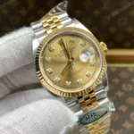 Super Clone Rolex Datejust Champagne Diamond Dial 126333-0012 41 mm – Swiss SuperClone
