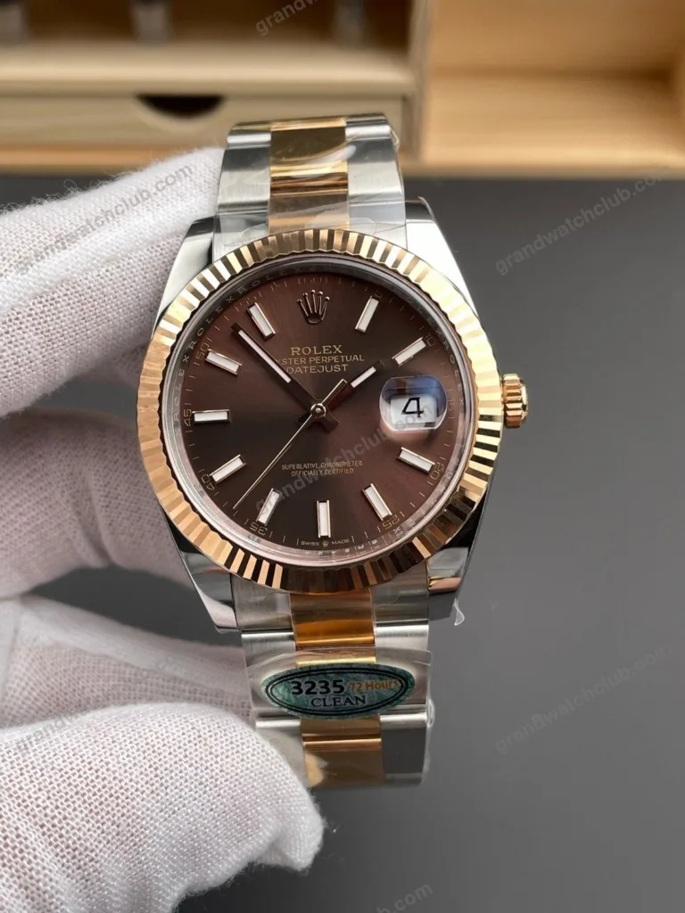 Super Clone Rolex Datejust Chocolate Dial 126331 Oyster 41 mm – Swiss SuperClone