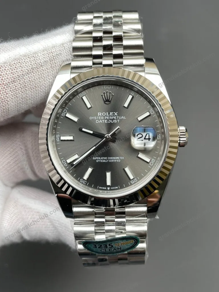 Super Clone Rolex Datejust Rhodium Dial 126334 Jubilee 41 mm – Swiss SuperClone