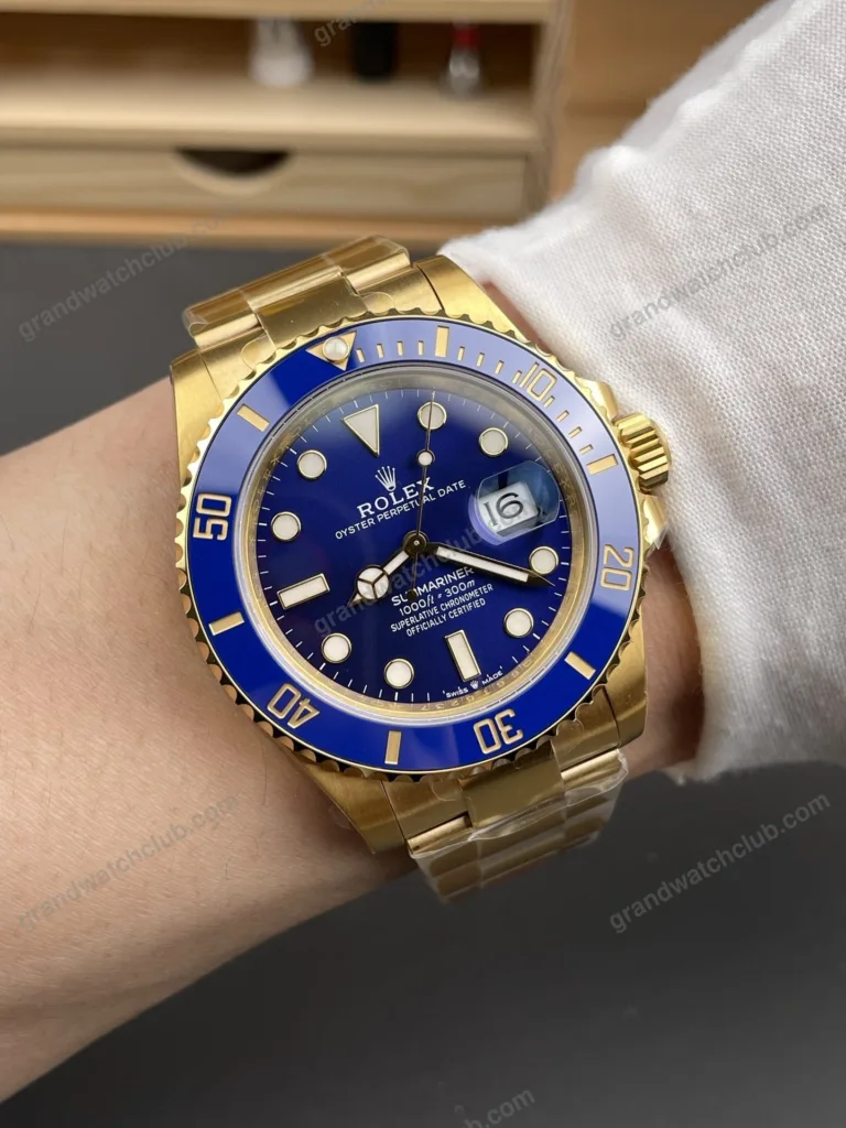 Super Clone Rolex Submariner Blue Dial 116618LB – Swiss SuperClone