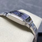 Super Clone Cartier Santos De Cartier Medium Blue WSSA0063 35.5mm – — bracelet detail