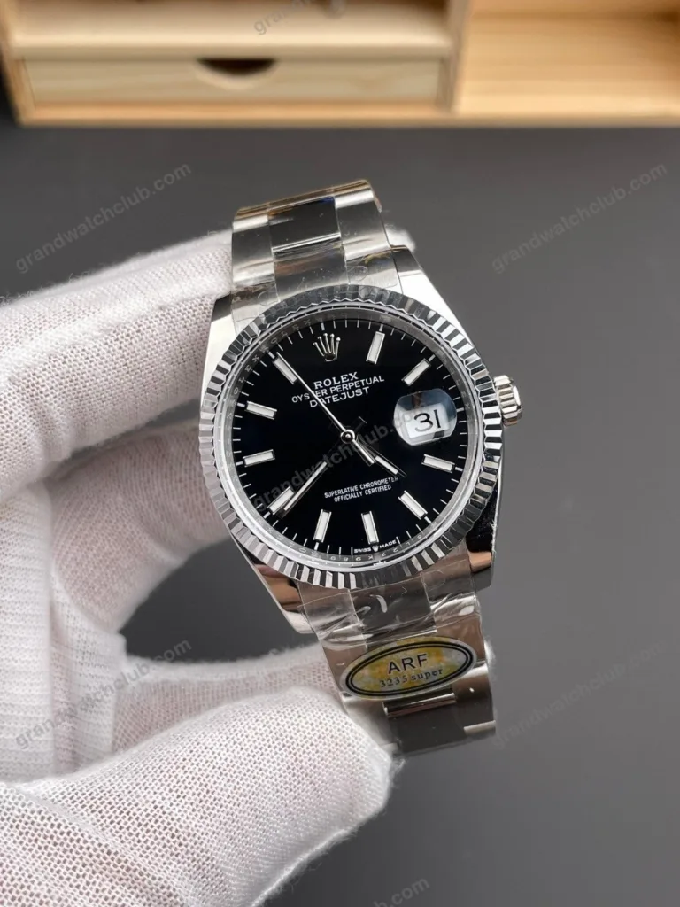 Super Clone Rolex Datejust Black Dial 126334-0017 41 mm – Swiss SuperClone