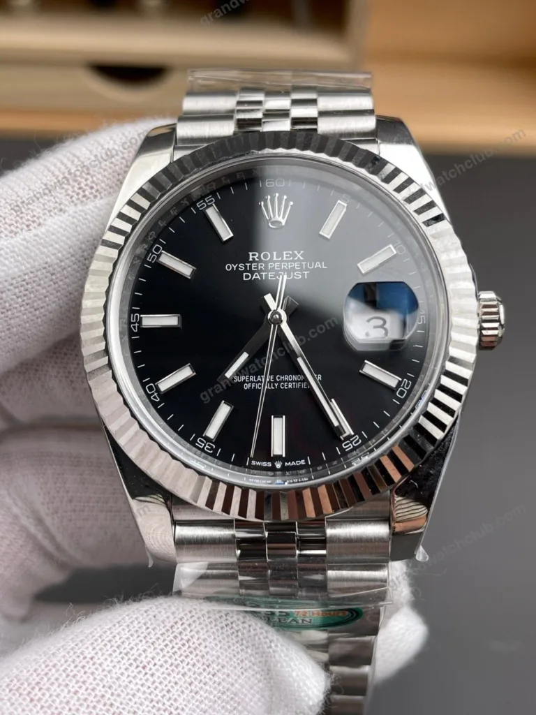 Super Clone Rolex Datejust Black Dial 126334-0018 41 mm – Swiss SuperClone