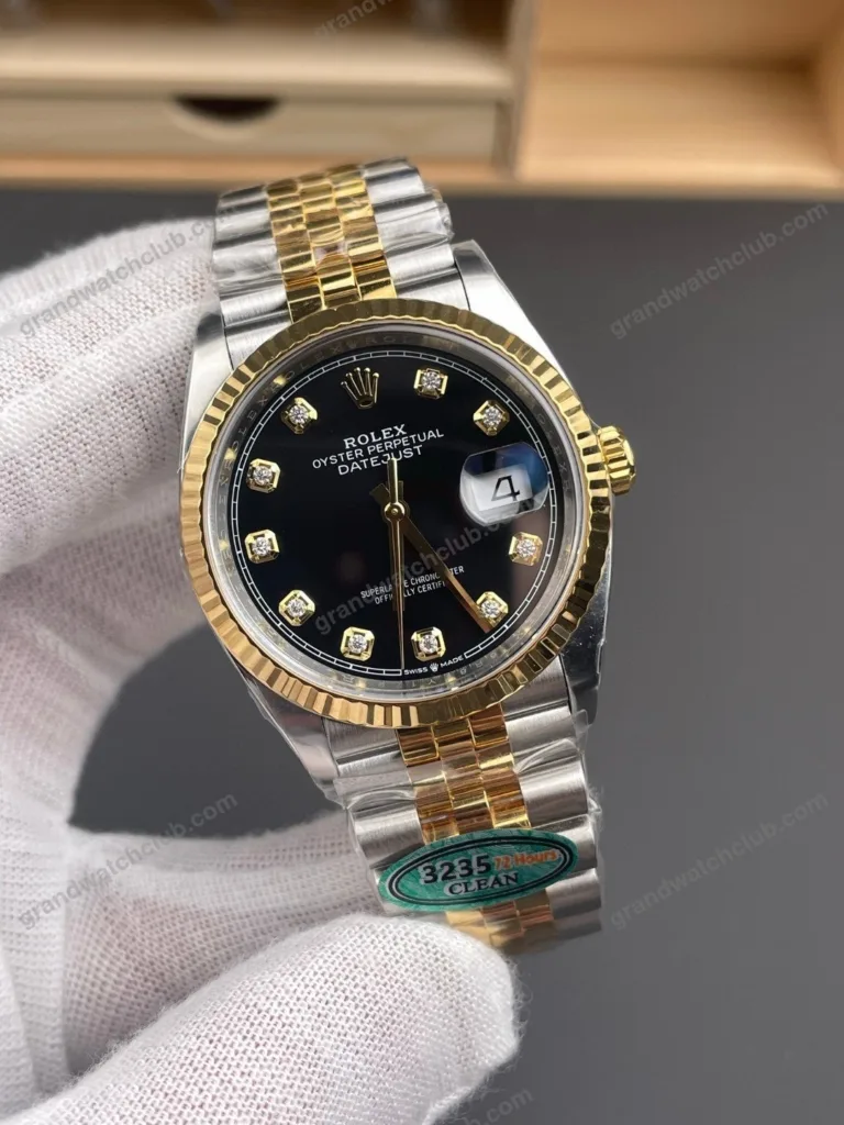 Super Clone Rolex Datejust Black Diamond Dial 126333-0006 41 mm – Swiss SuperClone