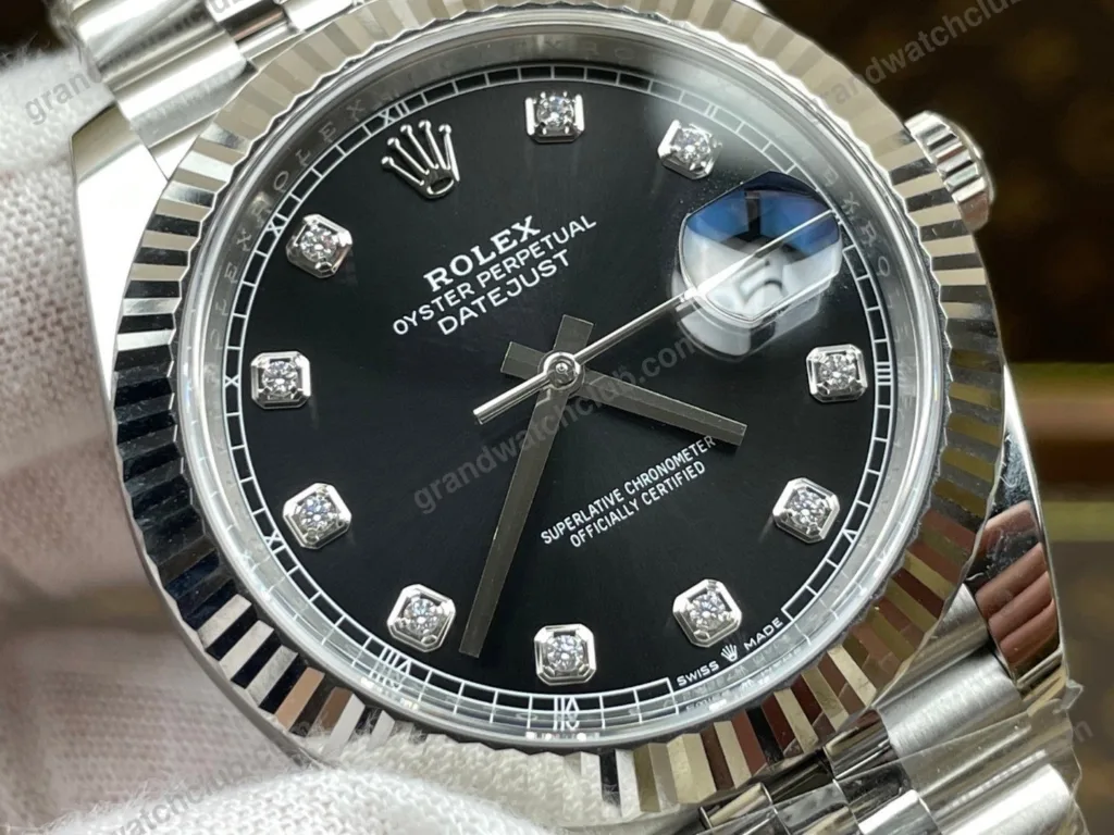 Super Clone Rolex Datejust Black Diamond Dial 126334-0012 41 mm – Swiss SuperClone