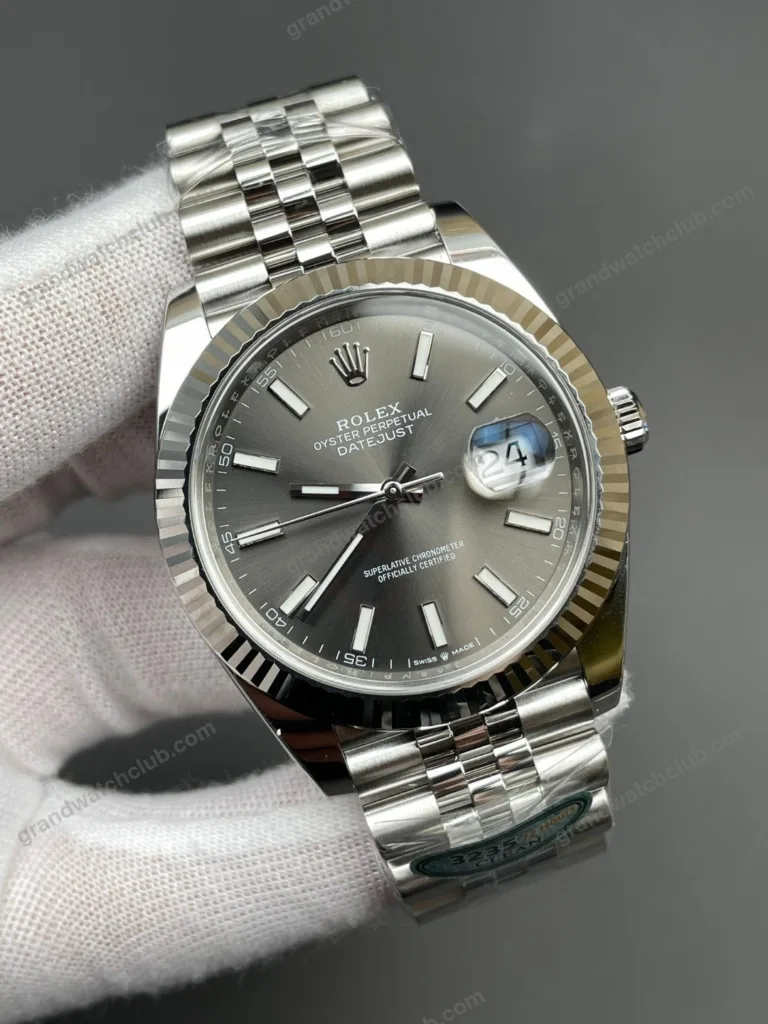 Super Clone Rolex Datejust Rhodium Dial 126334 Jubilee 41 mm – Swiss SuperClone