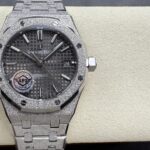 Super Clone Audemars Piguet Royal Oak Frosted-Gold 15454BC 37mm Gray Dial