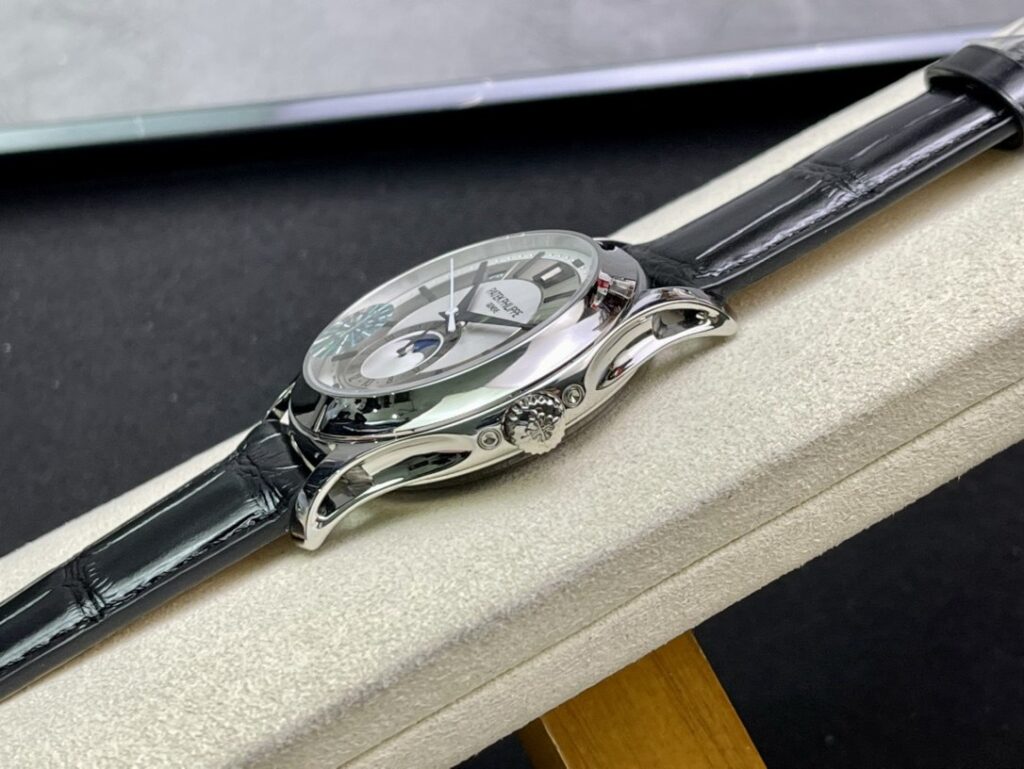 Super Clone Patek Philippe Complications 5205G-001 40mm White Dial Steel — case and bezel