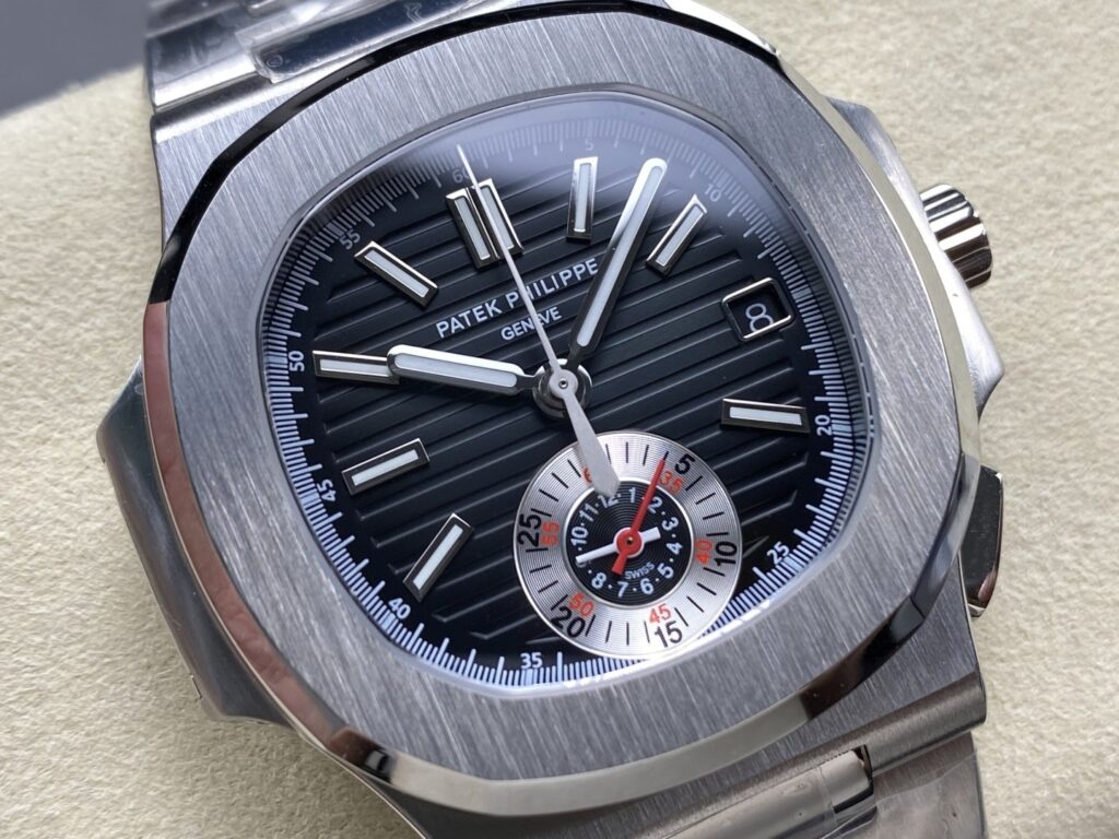 Super Clone Patek Philippe Nautilus Chronograph 5980/1A-014 40.5mm Black-Blue Dial – Swiss SuperClone
