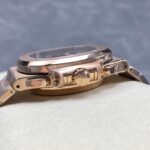Super Clone Patek Philippe Nautilus Chronograph 5980/1R-001 40mm Black-Gray Dial Rose Gold — case and bezel