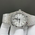 Super Clone Audemars Piguet Royal Oak Frosted Gold 41mm Silver Dial Steel