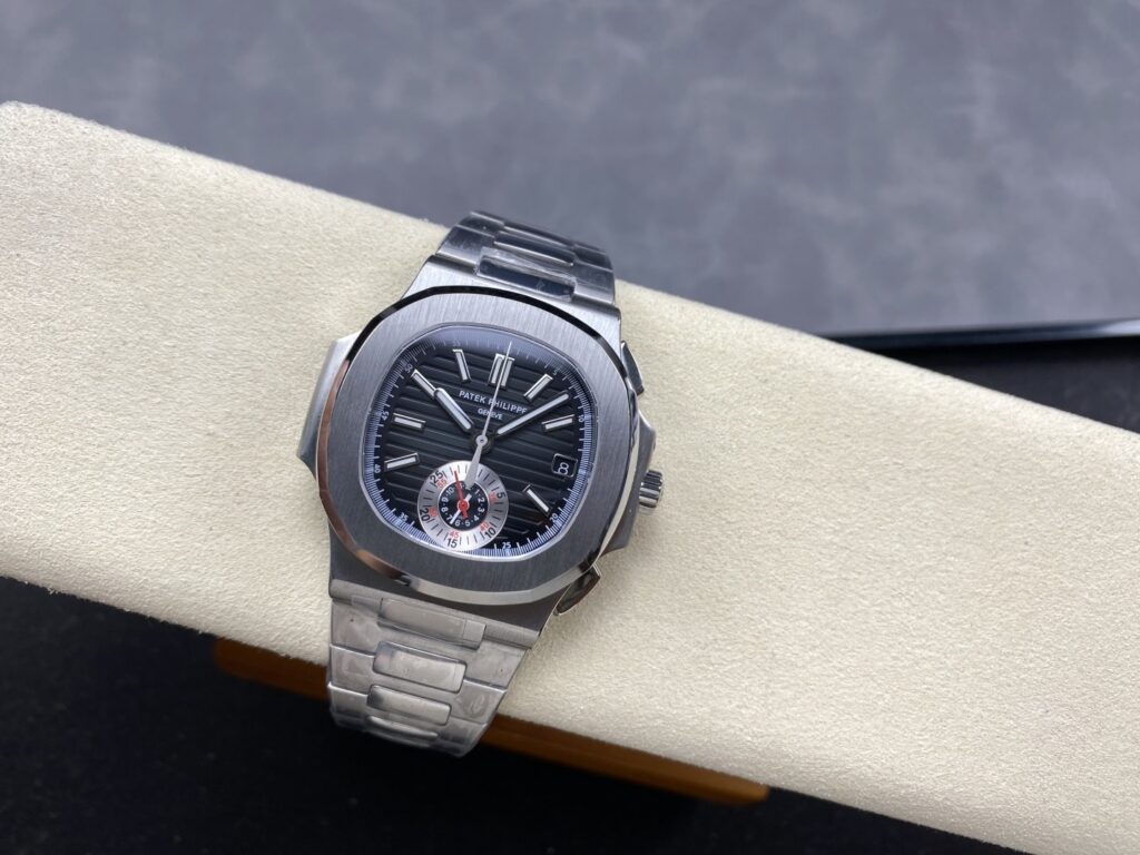 Super Clone Patek Philippe Nautilus Chronograph 5980/1A-014 40.5mm Black-Blue Dial – Swiss SuperClone