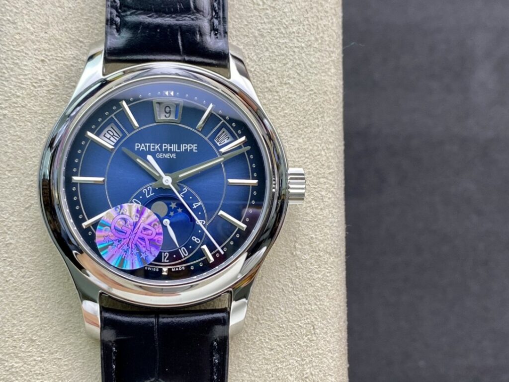 Super Clone Patek Philippe Complications 5205G-013 40mm Blue Dial Steel – Swiss SuperClone