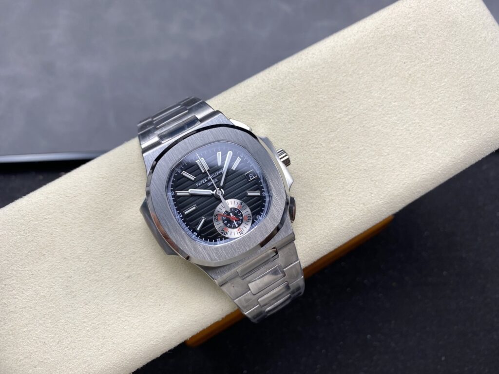 Super Clone Patek Philippe Nautilus Chronograph 5980/1A-014 40.5mm Black-Blue Dial – Swiss SuperClone