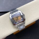 Super Clone Cartier Santos De Cartier Chocolate Dial WSSA0065 35.5mm — view 10