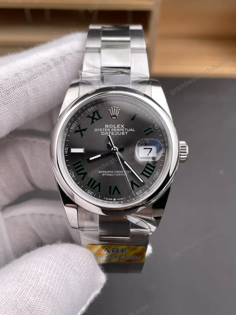 Super Clone Rolex Datejust Rhodium Dial 126300 “Wimbledon” Oyster 41 mm – Swiss SuperClone