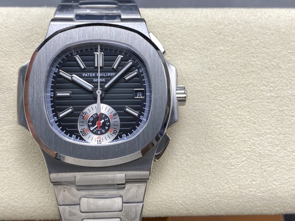 Super Clone Patek Philippe Nautilus Chronograph 5980/1A-014 40.5mm Black-Blue Dial – Swiss SuperClone