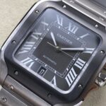Super Clone Cartier Santos De Cartier Ceramic CRWSSA0037 39.8mm Miyota.9015 — view 9