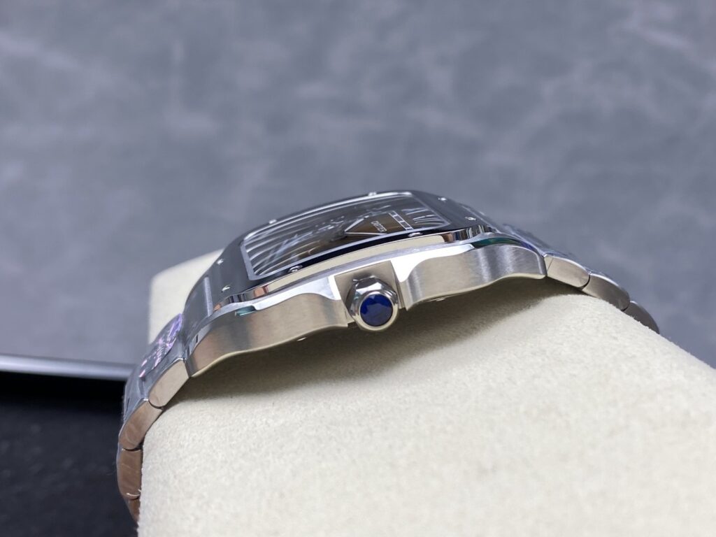Super Clone Cartier Santos De Cartier Chocolate Dial WSSA0065 35.5mm — bracelet detail