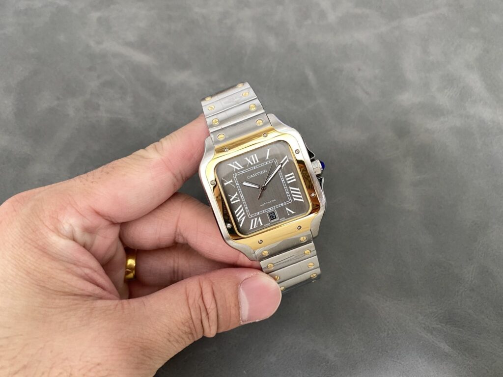 Super Clone Cartier Santos De Cartier CRW2SA0030 Demi Yellow Gold — view 9