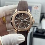 Super Clone Patek Philippe Aquanaut 5164R-001 Chocolate Embossed Arabic Aquanaut 40.8mm – – Swiss SuperClone