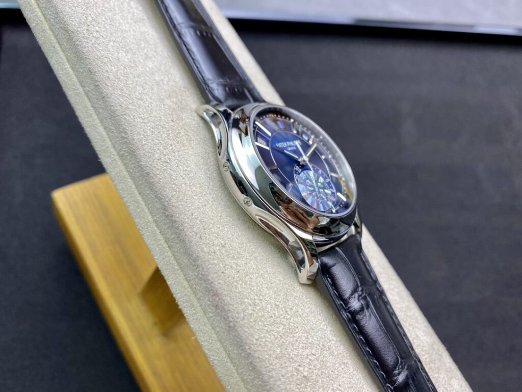 Super Clone Patek Philippe Complications 5205G-013 40mm Blue Dial Steel – Swiss SuperClone