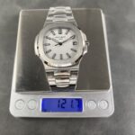 Super Clone Patek Philippe Nautilus 5711A White 40mm — movement / caseback view