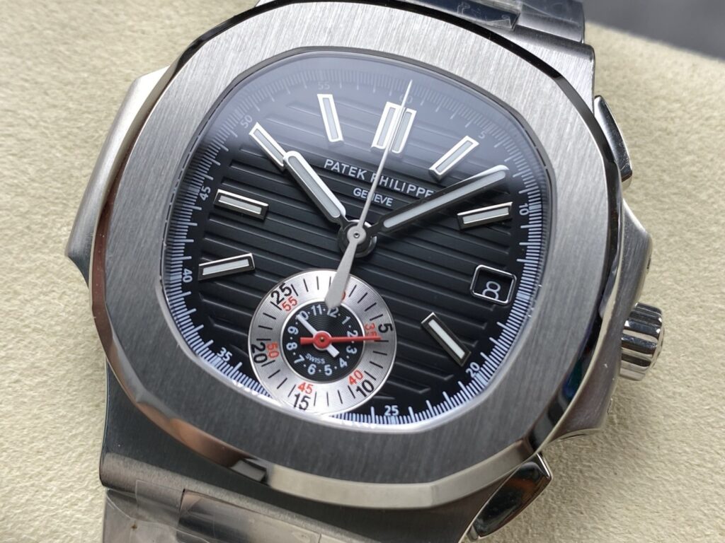 Super Clone Patek Philippe Nautilus Chronograph 5980/1A-014 40.5mm Black-Blue Dial – Swiss SuperClone