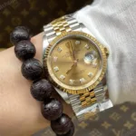 Super Clone Rolex Datejust Champagne Diamond Dial 126333-0012 41 mm – Swiss SuperClone