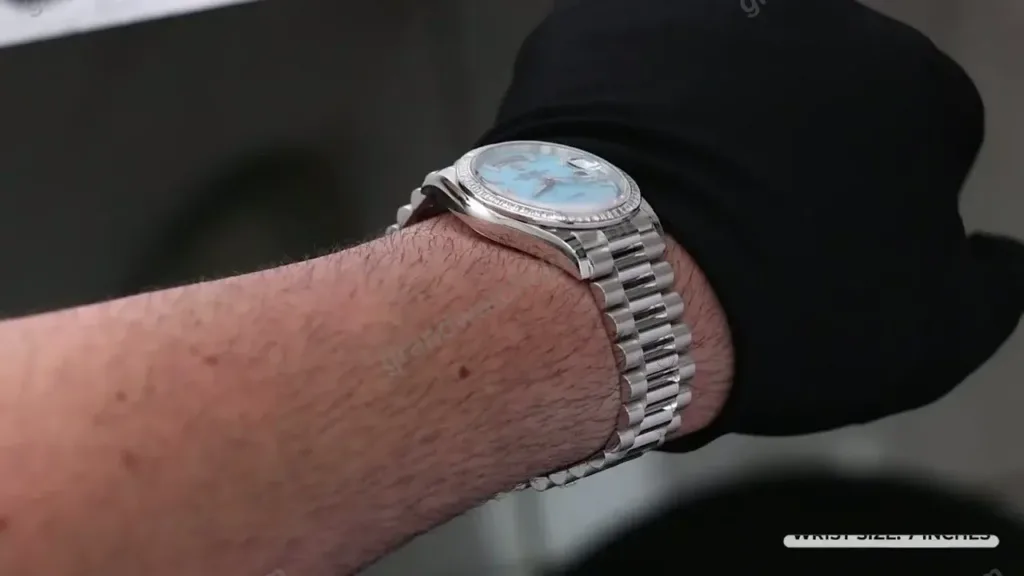Super Clone Rolex Day-Date Turquoise Dial 128396TBR 36 mm – Swiss SuperClone