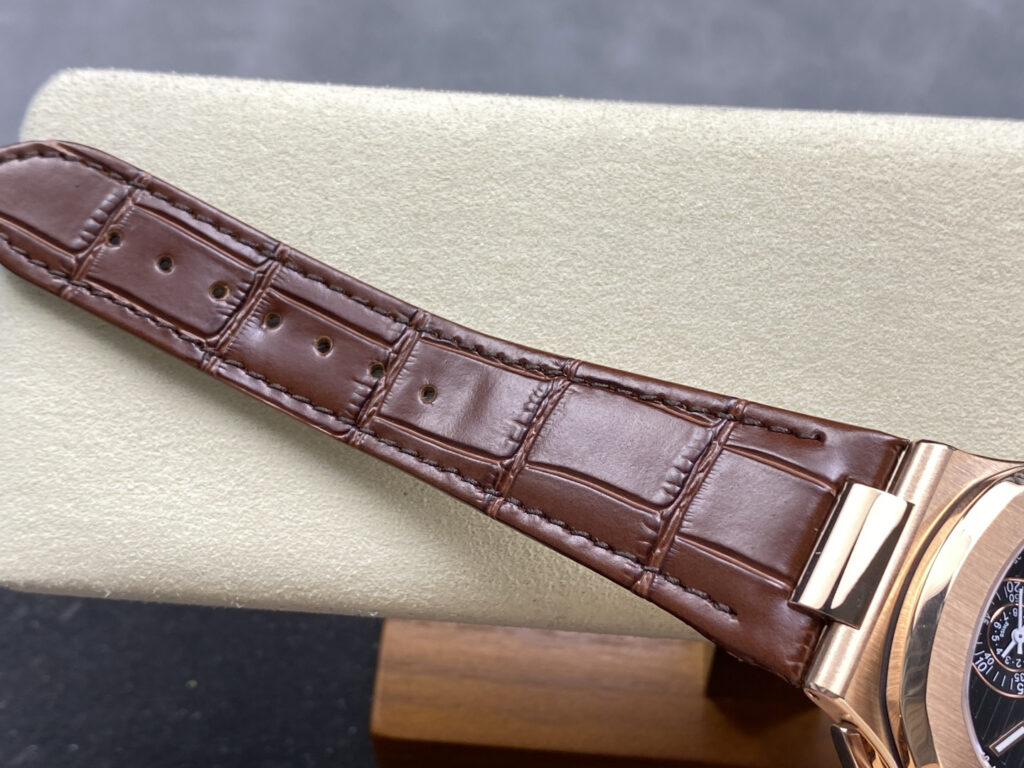 Super Clone Patek Philippe Nautilus 5980R-001 40.5mm Chronograph Rose Gold — view 9