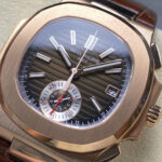Super Clone Patek Philippe Nautilus 5980R-001 40.5mm Chronograph Rose Gold — case and bezel