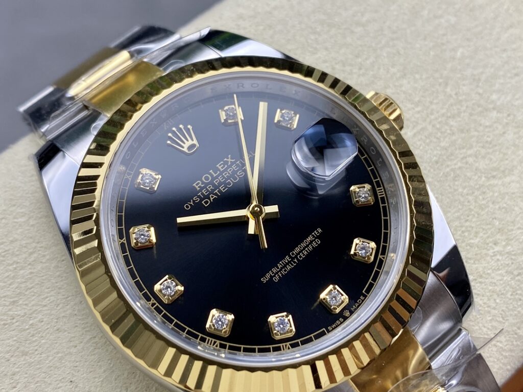 Super Clone Rolex Datejust Black Diamond Dial 126333-0005 41 mm — view 10